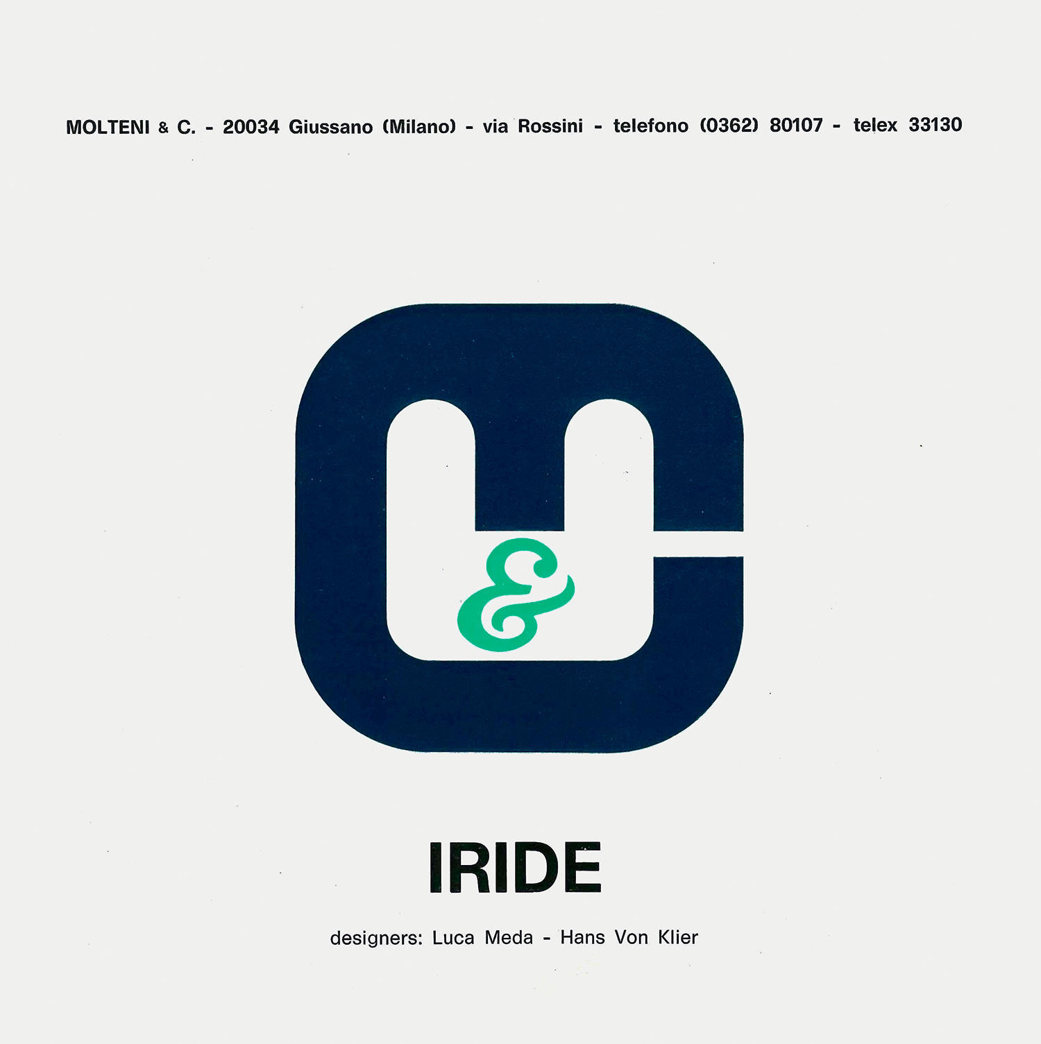 1968 | Luca Meda and Hans von Klier, Iride series